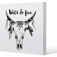 Benjamin Tate Design Boho chic Fashion (Canvas Print) / 77 x 77 x 4cm in Natural | Size: 77 x 77 x 4 cm