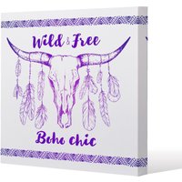 Benjamin Tate Design boho chic native american (Canvas Print) / 77 x 77 x 4cm in Natural | Size: 77 x 77 x 4 cm