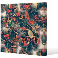 Benjamin Tate Design Herbal (Canvas Print) / 90 x 90 x 4cm in Natural | Size: 90 x 90 x 4 cm