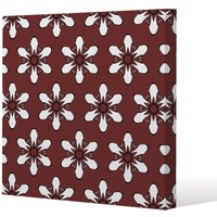 Benjamin Tate Design Modern decorative floral pattern (Canvas Print) / 127 x 127 x 4cm in Natural | Size: 127 x 127 x 4 cm