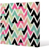 Benjamin Tate Design Summer hipster boho chic (Canvas Print) / 61 x 61 x 4cm in Natural | Size: 61 x 61 x 4 cm