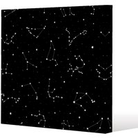 Benjamin Tate Design Zodiacal constellations (Canvas Print) / 77 x 77 x 4cm in Natural | Size: 77 x 77 x 4 cm