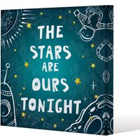 Benjamin Tate Design The Stars are Ours Tonight (Canvas Print) / 90 x 90 x 4cm in Natural | Size: 90 x 90 x 4 cm