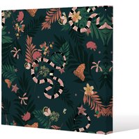 Benjamin Tate Design Beautiful dark forest (Canvas Print) / 77 x 77 x 4cm in Natural | Size: 77 x 77 x 4 cm