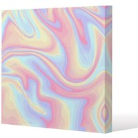 Benjamin Tate Design Colorful marble (Canvas Print) / 61 x 61 x 4cm in Natural | Size: 61 x 61 x 4 cm