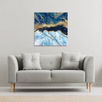 Benjamin Tate Design Stone texture (Canvas Print) / 114 x 114 x 4cm in Natural | Size: 114 x 114 x 4 cm