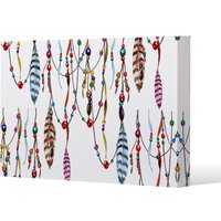 Benjamin Tate Design Ribbon & Bead (Canvas Print) / 31 x 41 x 4cm in Natural | Size: 31 x 41 x 4 cm