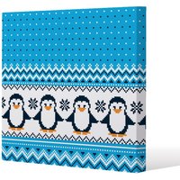 Benjamin Tate Design New year's christmas (canvas) / 114 x 114 x 4cm in Natural | Size: 114 x 114 x 4 cm