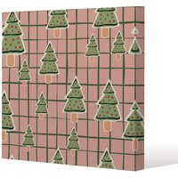 Benjamin Tate Design Winter cookies (canvas) / 46 x 46 x 4cm in Natural | Size: 46 x 46 x 4 cm