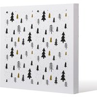 Benjamin Tate Design Winter graphic (canvas) / 120x 120 x 4cm in Natural | Size: 120x 120 x 4 cm