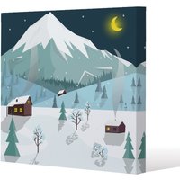 Benjamin Tate Design Winter landscape (canvas) / 61 x 61 x 4cm in Natural | Size: 61 x 61 x 4 cm
