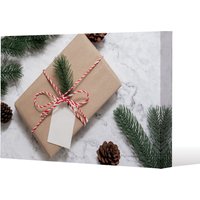 Benjamin Tate Design Christmas gift box (canvas) / 31 x 41 x 4cm in Natural | Size: 31 x 41 x 4 cm