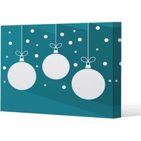 Benjamin Tate Design Green christmas baubles (canvas) / 152 x 101 x 4cm in Natural | Size: 152 x 101 x 4 cm