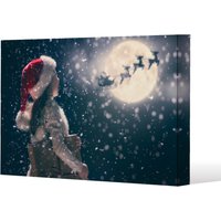 Benjamin Tate Design Kids enjoy the holiday (canvas) / 152 x 101 x 4cm in Natural | Size: 152 x 101 x 4 cm