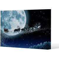Benjamin Tate Design Magic santa's sleigh (canvas) / 77 x 51 x 4cm in Natural | Size: 77 x 51 x 4 cm