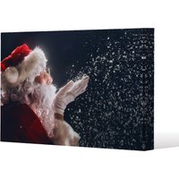 Benjamin Tate Design Merry christmas & happy holidays (canvas) / 114 x 77 x 4cm in Natural | Size: 114 x 77 x 4 cm