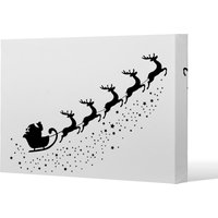 Benjamin Tate Design Santa claus flying (canvas) / 46 x 31 x 4cm in Natural | Size: 46 x 31 x 4 cm