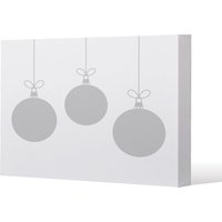 Benjamin Tate Design Three hanging christmas baubles (canvas) / 101 x 77 x 4cm in Natural | Size: 101 x 77 x 4 cm