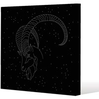 Benjamin Tate Design Capricorn zodiac sign (canvas) / 46 x 46 x 4cm in Natural | Size: 46 x 46 x 4 cm