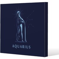 Benjamin Tate Design Sign of the zodiac aquarius (canvas) / 101 x 101 x 4cm in Natural | Size: 101 x 101 x 4 cm