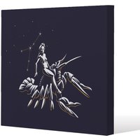 Benjamin Tate Design Sign of the zodiac cancer (canvas) / 101 x 101 x 4cm in Natural | Size: 101 x 101 x 4 cm