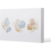 Benjamin Tate Design beige watercolor illustration & elements (Canvas Print) / 152 x 101 x 4cm in Natural | Size: 152 x 101 x 4 cm