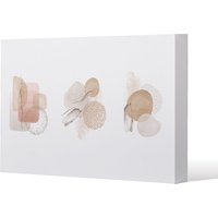 Benjamin Tate Design Beige watercolour Illustration & gold elements (Canvas Print) / 31 x 41 x 4cm in Natural | Size: 31 x 41 x 4 cm
