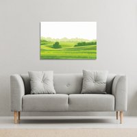 Benjamin Tate Design landscape illustration (Canvas Print) / 101 x 77 x 4cm in Natural | Size: 101 x 77 x 4 cm