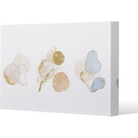 Benjamin Tate Design blue, white, beige watercolor illustration & elements (Canvas Print) / 152 x 101 x 4cm in Natural | Size: 152 x 101 x 4 cm