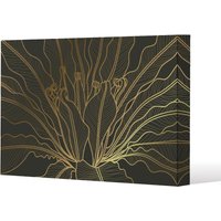 Benjamin Tate Design monstera plant line art (Canvas Print) / 127 x 101 x 4cm in Natural | Size: 127 x 101 x 4 cm