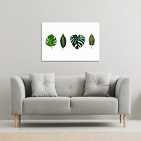 Benjamin Tate Design leaves selections (Canvas Print) / 152 x 101 x 4cm in Natural | Size: 152 x 101 x 4 cm