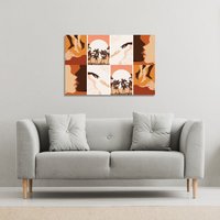 Benjamin Tate Design abstract & floral collages, landscape scenes (Canvas Print) / 31 x 41 x 4cm in Natural | Size: 31 x 41 x 4 cm