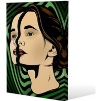 Benjamin Tate Design portrait of woman (Canvas Print) / 152 x 101 x 4cm in Natural | Size: 152 x 101 x 4 cm