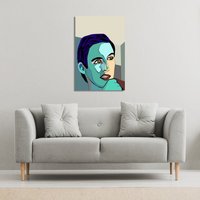Benjamin Tate Design thoughtful boy (Canvas Print) / 61 x 91 x 4cm in Natural | Size: 61 x 91 x 4 cm