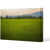 Benjamin Tate Design image of lush grass field (Canvas Print) / 152 x 101 x 4cm in Natural | Size: 152 x 101 x 4 cm