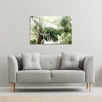 Benjamin Tate Design Green plants in botanical garde (Canvas Print) / 152 x 101 x 4cm in Natural | Size: 152 x 101 x 4 cm