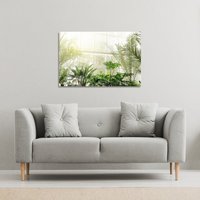 Benjamin Tate Design Green plants in botanical gardens (Canvas Print) / 61 x 41 x 4cm in Natural | Size: 61 x 41 x 4 cm