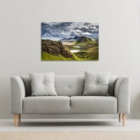 Benjamin Tate Design Highland, Scotland (Canvas Print) / 114 x 77 x 4cm in Natural | Size: 114 x 77 x 4 cm