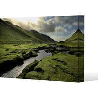 Benjamin Tate Design Spring in Scotland Valley (Canvas Print) / 77 x 51 x 4cm in Natural | Size: 77 x 51 x 4 cm