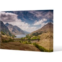Benjamin Tate Design The Glenfinnan Viaduct (Canvas Print) / 101 x 77 x 4cm in Natural | Size: 101 x 77 x 4 cm