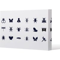 Benjamin Tate Design Insect icons (Canvas Print) / 114 x 77 x 4cm in Natural | Size: 114 x 77 x 4 cm