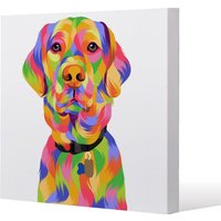 Benjamin Tate Design Amazing Illustration Pop Art (Canvas Print) / 127 x 127 x 4cm in Natural | Size: 127 x 127 x 4 cm