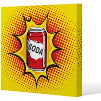 Benjamin Tate Design retro style (Canvas Print) / 101 x 101 x 4cm in Natural | Size: 101 x 101 x 4 cm