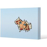 Benjamin Tate Design Comic cartoon pop art retro (Canvas Print) / 152 x 101 x 4cm in Natural | Size: 152 x 101 x 4 cm