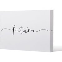 Benjamin Tate Design Text Future (Canvas Print) / 127 x 101 x 4cm in Natural | Size: 127 x 101 x 4 cm