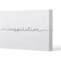 Benjamin Tate Design Text Inspiration (Canvas Print) / 46 x 31 x 4cm in Natural | Size: 46 x 31 x 4 cm