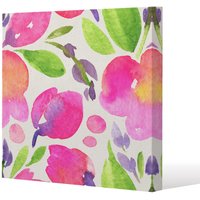 Benjamin Tate Design Botanical background (Canvas Print) / 114 x 114 x 4cm in Natural | Size: 114 x 114 x 4 cm