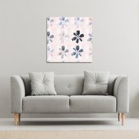 Benjamin Tate Design Colorful pine leaves (Canvas Print) / 101 x 101 x 4cm in Natural | Size: 101 x 101 x 4 cm