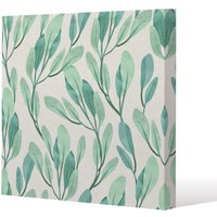 Benjamin Tate Design Watercolor botanical (Canvas Print) / 127 x 127 x 4cm in Natural | Size: 127 x 127 x 4 cm