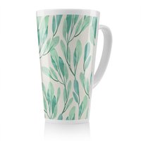 Benjamin Tate Design Watercolor Botanical Latte Mug in Natural | Size: 100 cm